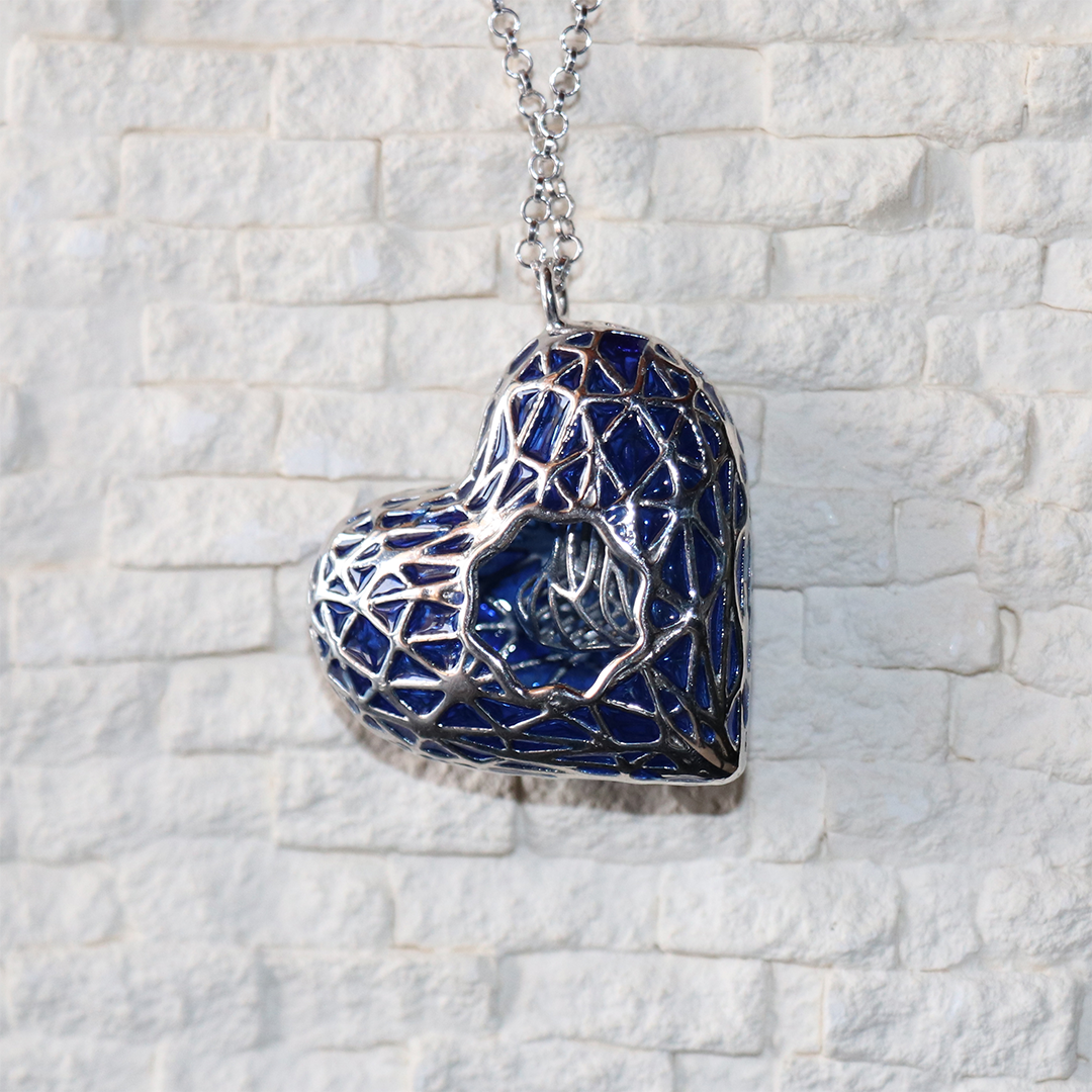 Pendente Cuore Amore Fortunato Little con Smalto - 002