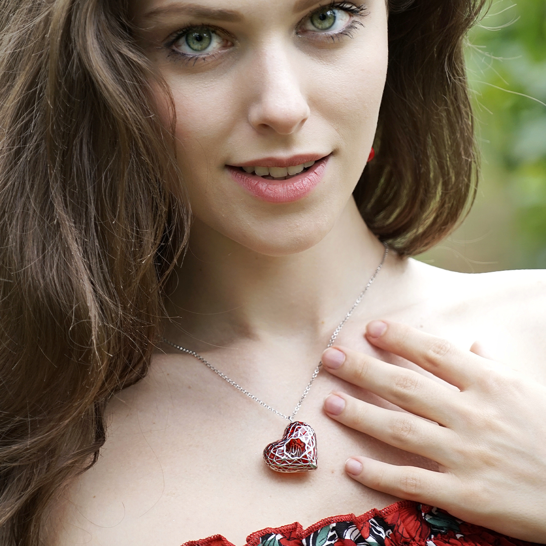 Pendente Cuore Amore Fortunato Little con Smalto - 016