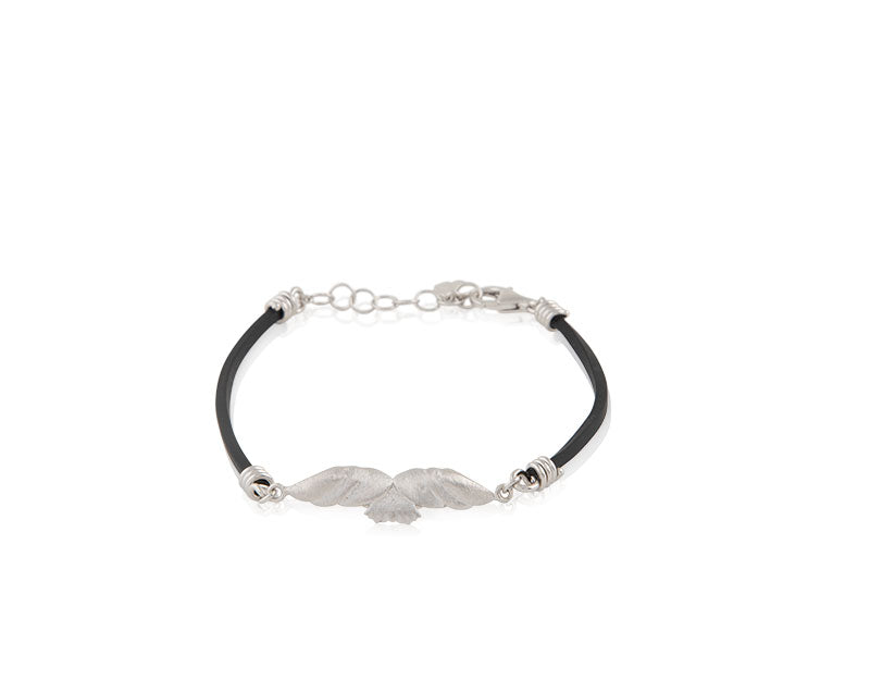 bracciale-wings-rodio-caucciu