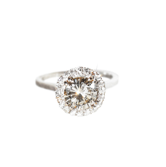Anello Solitario con corona