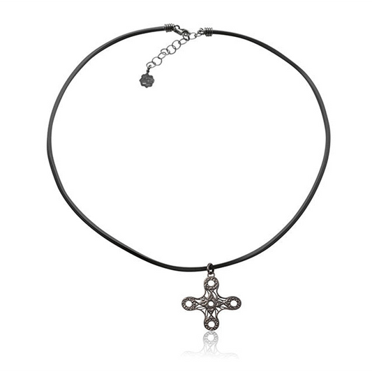 Pendente X71 collana in caucciù